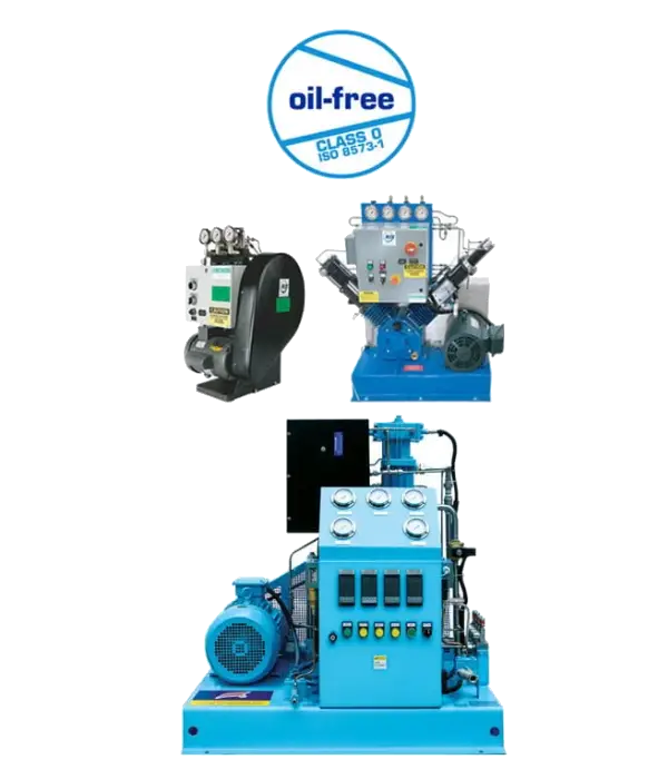 Oil-Free High Pressure Gas Compressors